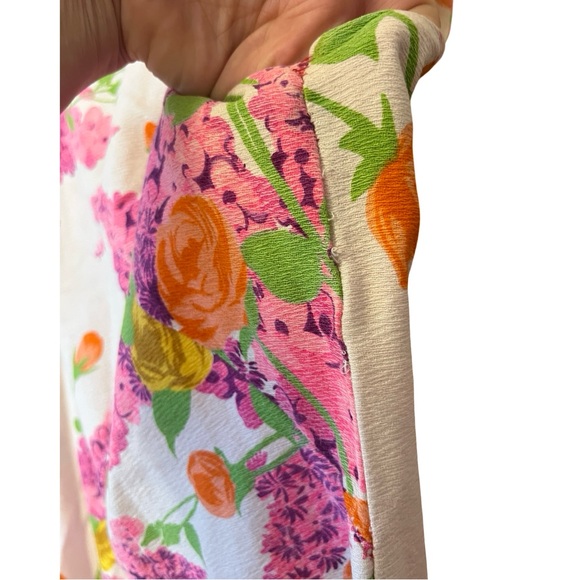 Vintage Floral Pink and Orange Dress - Picture 4 of 6